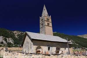 l'église Sainte-Cécile de Ceillac