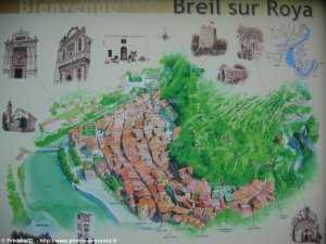 plan de la ville de breil-sur-roya