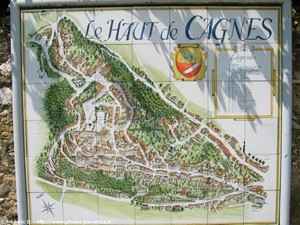 plan du village médiéval de Cagnes-sur-Mer