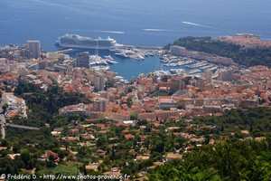 panorama sur Monaco depuis La Turbie