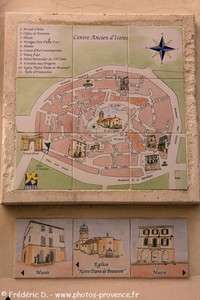 plan du centre ancien d'Istres