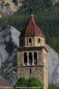 la tour de l'horloge de Faucon-de-Barcelonnette
