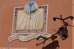 cadran solaire de Moustiers-Sainte-Marie
