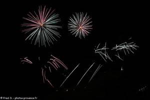 feu d'artifice du 14 juillet à Briançon