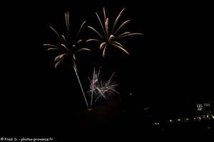 feu d'artifice du 14 juillet à Briançon