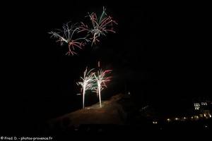 feu d'artifice du 14 juillet à Briançon