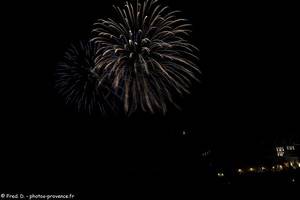 feu d'artifice du 14 juillet à Briançon