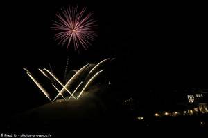 feu d'artifice du 14 juillet à Briançon