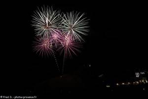 feu d'artifice du 14 juillet à Briançon