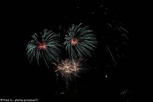 feu d'artifice du 14 juillet à Briançon