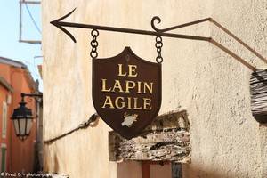 enseigne en fer forg&eacute; de Berre-les-Alpes