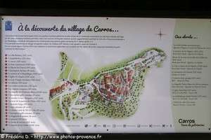 plan du village de Carros