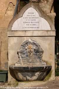 la fontaine du Comte de Malaussène de Gorbio
