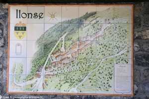 plan du village d'Ilonse