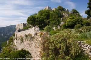 les ruines du château de Saint-Agnès