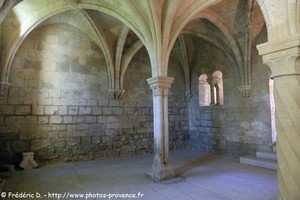 salle capitulaire de l'abbaye de silvacane