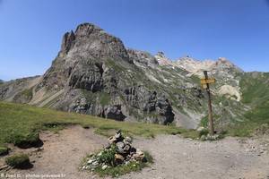 le Clot d'Ane (2440 m), vers le col de la Ponsonnière (2,3 km)