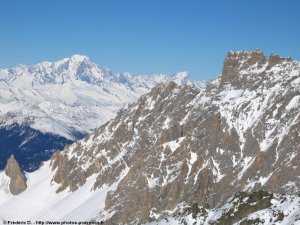 vue du Mont-Blanc depuis le mont du Vallon