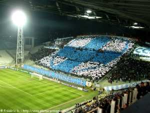 tifo d'OM Inter Milan 2012