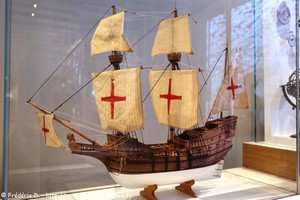 maquette du San Gabriel, navire de Vasco de Gama