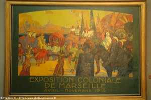 peinture de D. Dellepiane sur l'exposition coloniale de 1916
