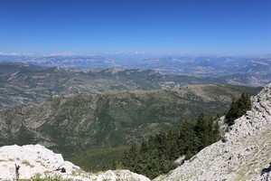 vue sur les Hautes-Alpes depuis la montagne de Lure