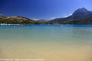 le pic de Morgon et le lac de Serre-Ponçon