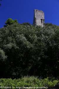 la tour ruinée de Bauzon de Bollène